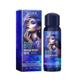 Eelhoe Highlighter Glitter Spray Glitter Spray Highlighter Spray Natural Stereoscopic Long Lasting Glitter (Option: 1PC)